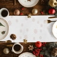 thumbnail image 2 of Christmas Deer Cotton Linen Table Runner for Dining Kitchen, Watercolor Winter Xmas Elk Snowflakes Wedding Outdoor Party Tablerunners Decoration, Dresser Scarf Coffee Tablecloth Runners 14x72 Inches, 2 of 9