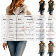 thumbnail image 3 of Guieoi Winter Jacket for Women Fitted Faux Fur Collar Vest Coats Purple S, 3 of 7