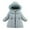Light Blue 2, variant on Annhoo Baby Girl's Puffer Jacket Winter Fleece Warm Long Sleeve Zipper up Coats Cute Pearls Embroidered Jackets