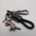 thumbnail image 4 of Weseecase Keychain, Aluminum Alloy Dinosaur Charm Paired with a Hand-woven Bracelet, Mini Dinosaur Keychain, 4 of 7