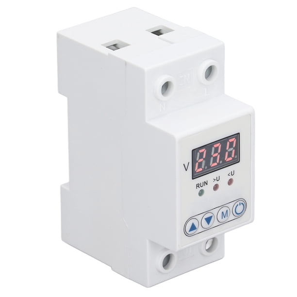 Protector Contra Sobretensiones, Carcasa Ignífuga 230 V CA IP20 Reinicio Automático Pantalla Digital LED Protector De Voltaje Para Hotel