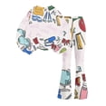 thumbnail image 7 of Grblisyd Back to School Outfits for Girls 2PCS Crew Neck Long Sleeve Top & Flare Pants withCute Stationery Print Casual Girl Clothes, 7 of 7