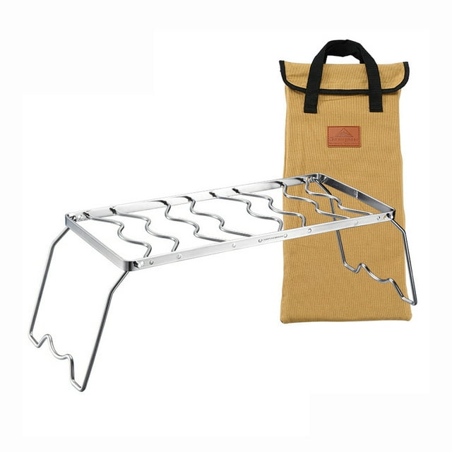 Parrilla de barbacoa plegable para acampar al aire libre de acero inoxidable CAMPINGMOON