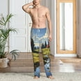 thumbnail image 4 of Salouo Pasture Cow A Print Pajama Pants for Men, Lounge Pants Elastic Waistband Casual Men's sleepwear Loungewear Sleep Pajama Pant -XX-Large, 4 of 7