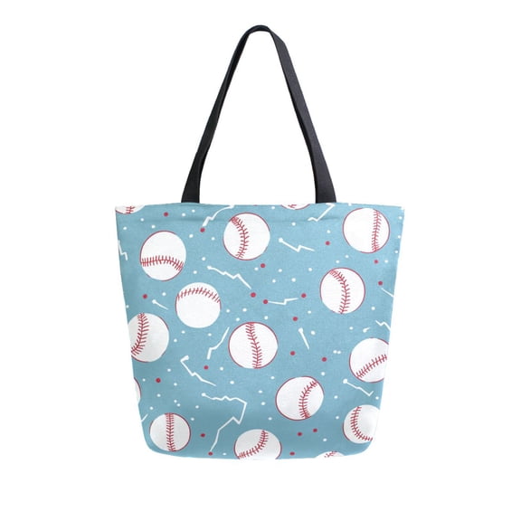 DIXRUYEE Tote Bag Women Weekender Travel Bag Shoulder Handbag Baseball Blitz Printed