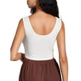 thumbnail image 3 of Lovito Casual Plain 2 Pcs Basic Sleeveless Rib-Knit Tops, 3 of 5