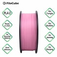 thumbnail image 2 of Pink PLA 3D Printer 1.75mm Filament - FilaCube 1.75 mm 1kg PLA 2 (PLA 2nd Generation) 3D Printing Plastic Pink Filament [Made in USA] 1kg/roll for FDM/FFF Printer and 3D Pen polylactic Acid, 2 of 8