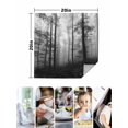 thumbnail image 4 of Grey Forest Cloth Napkins Set of 6 Reusable Dinner Napkins, Vintage Foggy Woods Tree Cocktail Napkin Washable Table Napkins for Wedding/Holiday Party/Baby Shower 20"x20", 4 of 7