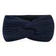 thumbnail image 1 of Moda mantener caliente invierno plegable sólido mujeres punto señoras gruesas diademas diadema Fridja  nalpqowj27359, 1 of 5