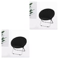 thumbnail image 1 of Inteprter Funda para silla con platillo de tela jacquard, funda extraíble para silla con diseño de luna 2piezas negro, 1 of 1