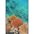 thumbnail image 1 of Unique Loom Outdoor Modern Oceanic Coral Rug 2' x 3' Rectangle Blue/Brown, 1 of 1