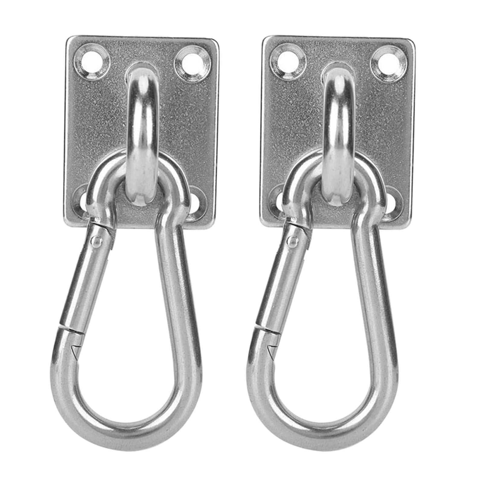 Details about   Ceiling Anchor Pad Eye Plate Battle Rope Hanging Hook Carabiner Screws Bolts 