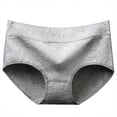 thumbnail image 5 of Promotion!6PS Female Seemless Underwear Stretch Underwear Middle Waist Briefs Cotton Underwear Medium Size Underwear, 5 of 9