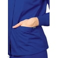 thumbnail image 4 of Adar Universal Scrubs For Women - Round Neck Warm-Up Scrub Jacket - 602 - Royal Blue - 2X, 4 of 7