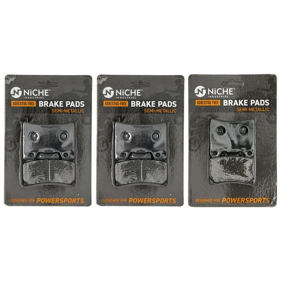 Niche Complete Semi-Metallic Brake Pad Set for Yamaha YZF600R Motorcycle MK1002657