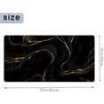 thumbnail image 2 of Large Mouse Pad 31.4 x 15.7inches 3mm XXL Extended Gaming Mouse Pad Mat with Non-Slip Base Stitched Mousepad for Computer,Office,Keyboard and Laptop- Black Gold \u200bCoffee Marble，Waterproof Desk Mat, 2 of 6