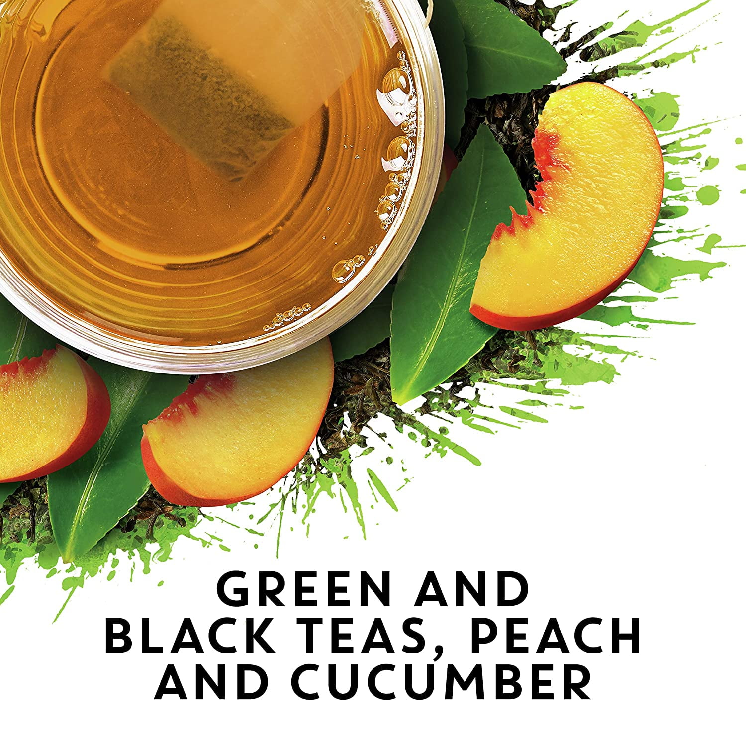 Tazo Organic Green & Black Tea Peachy Green 20 Tea Bags Pack of 2