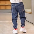 thumbnail image 6 of RUTAYY Toddler Boys Wide Leg Jeans Loose Fit Denim Vintage Trousers Casual Jeans Streetwear Pants Trendy Pants, 6 of 9