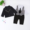 thumbnail image 3 of Conjunto de ropa de caballero para bebé2 uds.peleles para bebétrajes de abrigo informales (18-24M) Likrtyny Para estrenar, 3 of 9