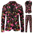 thumbnail image 2 of Azrian Men Suit Men's Fashion Valentine's Day Suit Jacket + Vest + Suit Pants Three-piece Set, 2 of 6