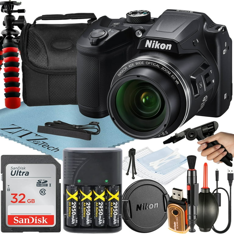 Nikon COOLPIX B500 Digital Camera (Black) with 16MP 40x Optical