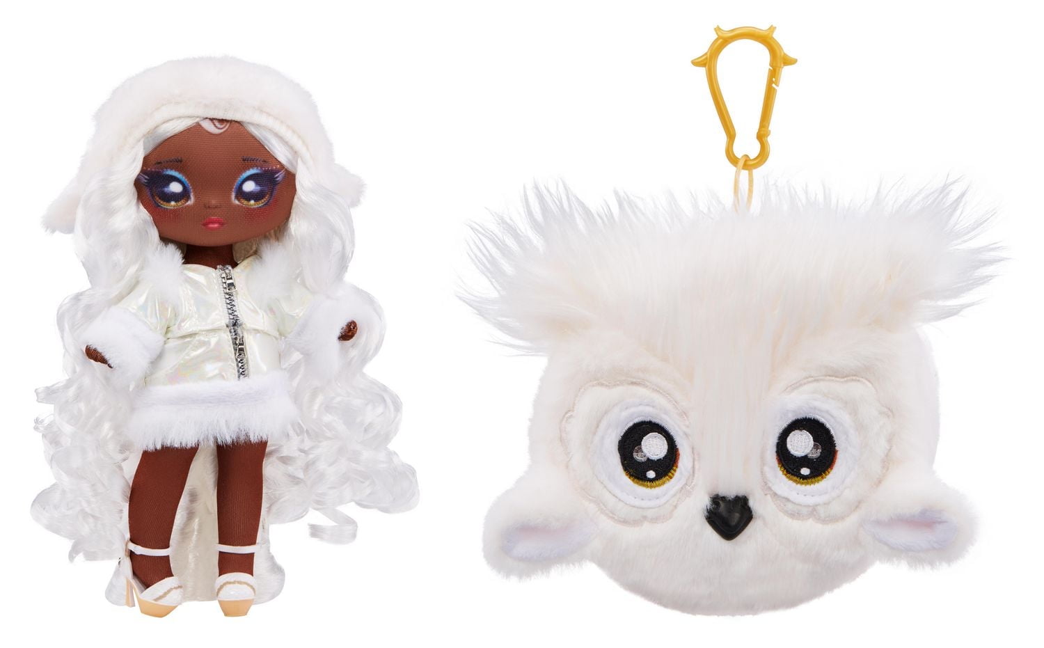 Na Na Na Surprise Cozy Series Evie Von Hoo 7.5" Fashion Doll Snow Owl-Inspired with White Hair
