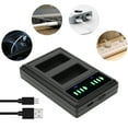 thumbnail image 4 of Double Display Camera Battery Charger, Portable Dual Interface Camera Battery Charger, Lightweight Safe Professional For Camera NP-FW126 Battery, 4 of 8