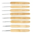 thumbnail image 3 of Crochet Hook Set,8Pcs Aluminum Crochet Hooks Bamboo Crochet Hooks Crochet Handle Leading Edge Technology, 3 of 14