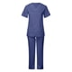 thumbnail image 4 of Conjunto de uniforme médico para mujer, camiseta y pantalón, cómodo uniforme de enfermera, uniforme de enfermería L, 4 of 9