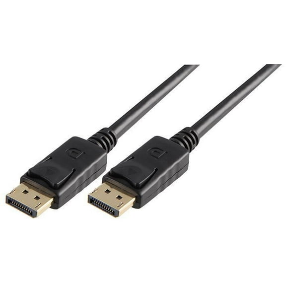 PRO SIGNAL - DisplayPort Male to Male Lead, 1m Black - Lockable