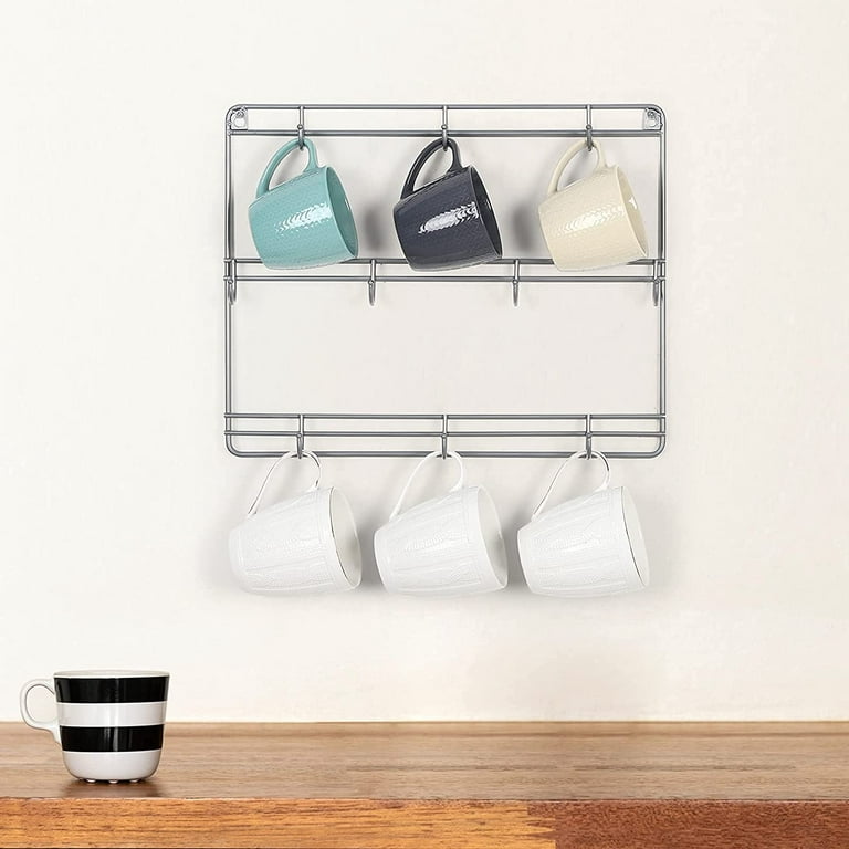 Coffee Mug Holder 3-12 cup Sets, Wall Mounted Mug Hooks