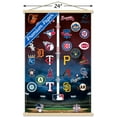 thumbnail image 2 of MLB League - Logos 24 Wall Poster with Magnetic Frame, 22.375" x 34", 2 of 9
