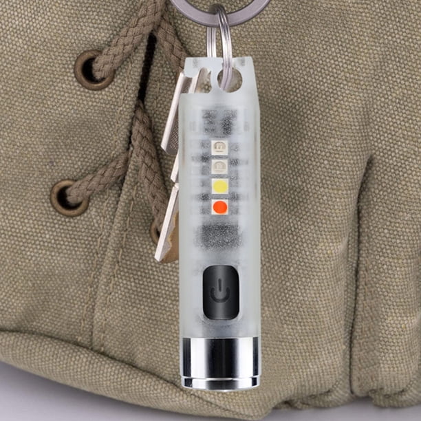 Mini llavero linterna linterna de bolsillo portátil luz de senderismo de emergencia (3 uds)