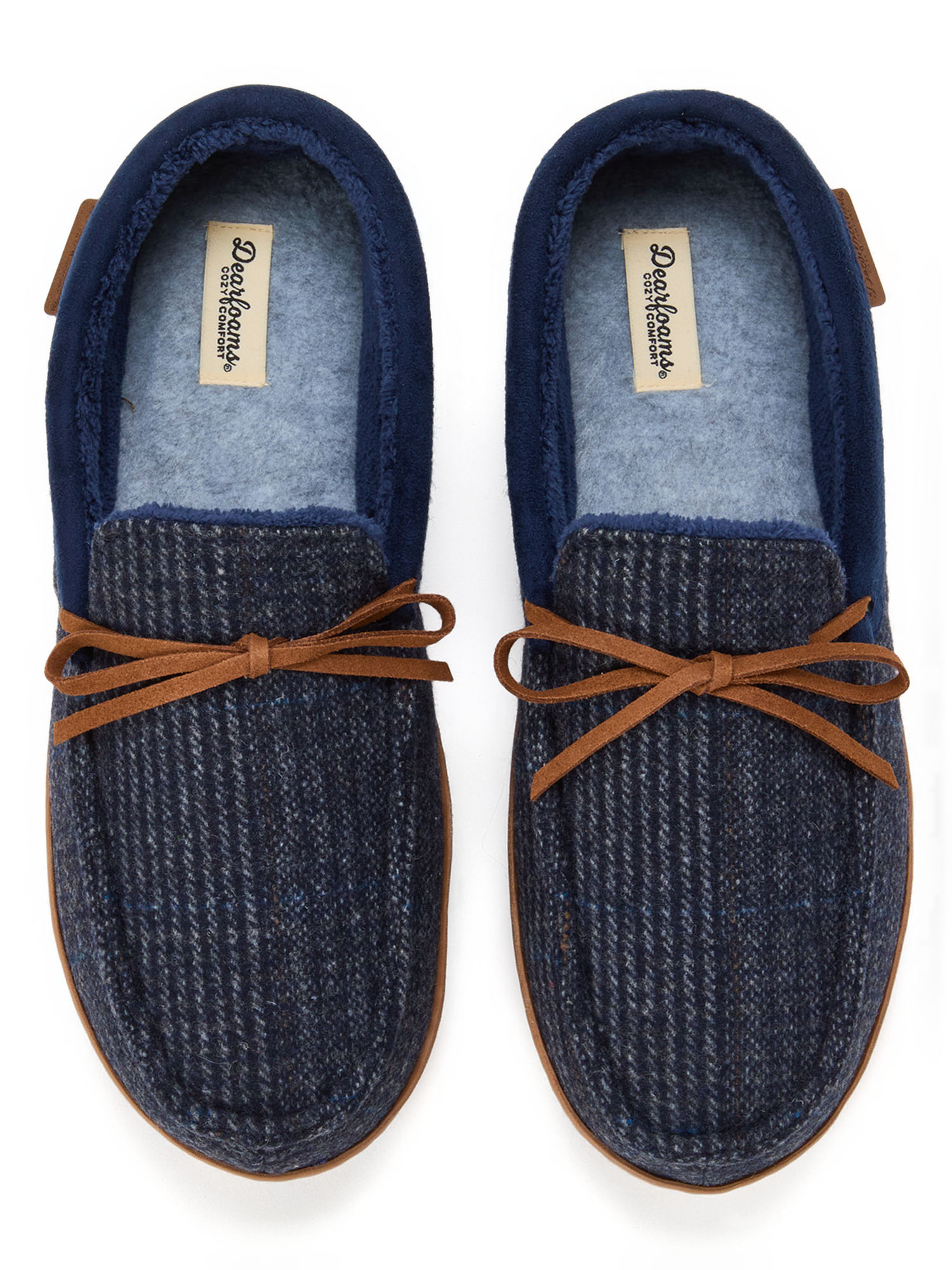 Dearfoams Cozy Comfort Men's Moccasin Slippers
