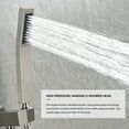 thumbnail image 6 of 12 Inch Bathroom Rain Shower System Set Wall Mount, with Handheld Shower Head and Shower Niche, 6 of 9