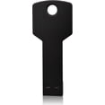 thumbnail image 3 of Unidad flash USB de 32 GB, memoria USB 2.0 con forma de llave de metal, color negro, 3 of 7