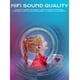 thumbnail image 5 of Auriculares Bluetooth Yoidesu elegantes en forma de corazón rojos para niñas, 5 of 9