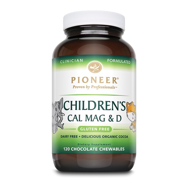 Pioneer Cal Mag & Vitamin D Chewable for Children Chocolate Flavor