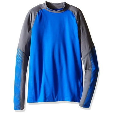 Boys Under Armour 1280740 ColdGear Armour Up Mock Ultra Blue Long Sleeve YXL
