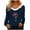 ZB-Navy, variant on Meichang Womens Faux Fur Trim V Neck Christmas Shirt Long Sleeve Tops Solid Casual Xmas Holiday Blouses Womens Novelty Christmas Gifts