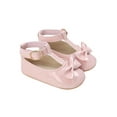 thumbnail image 1 of Gureui Toddler Infant Baby Girls Anti-slip Shoes,Hollow-out Solid Color First Walking Shoes with Bow, 1 of 8