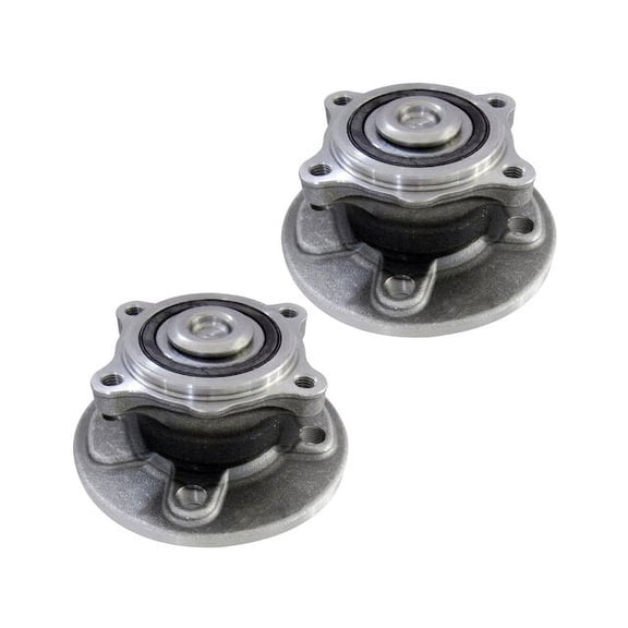Rear Wheel Hub Assembly Set - Compatible with 2007 - 2015 Mini Cooper 1.6L 4-Cylinder 2008 2009 2010 2011 2012 2013 2014