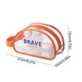 thumbnail image 3 of S-423 Orange Transparent Beach Bag For Swim Accessories Storage With Dry Wet Separation Feature And Durable Build, 3 of 6