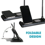 OttLite LED Desk Light with Multi-Device Charging Station, Black