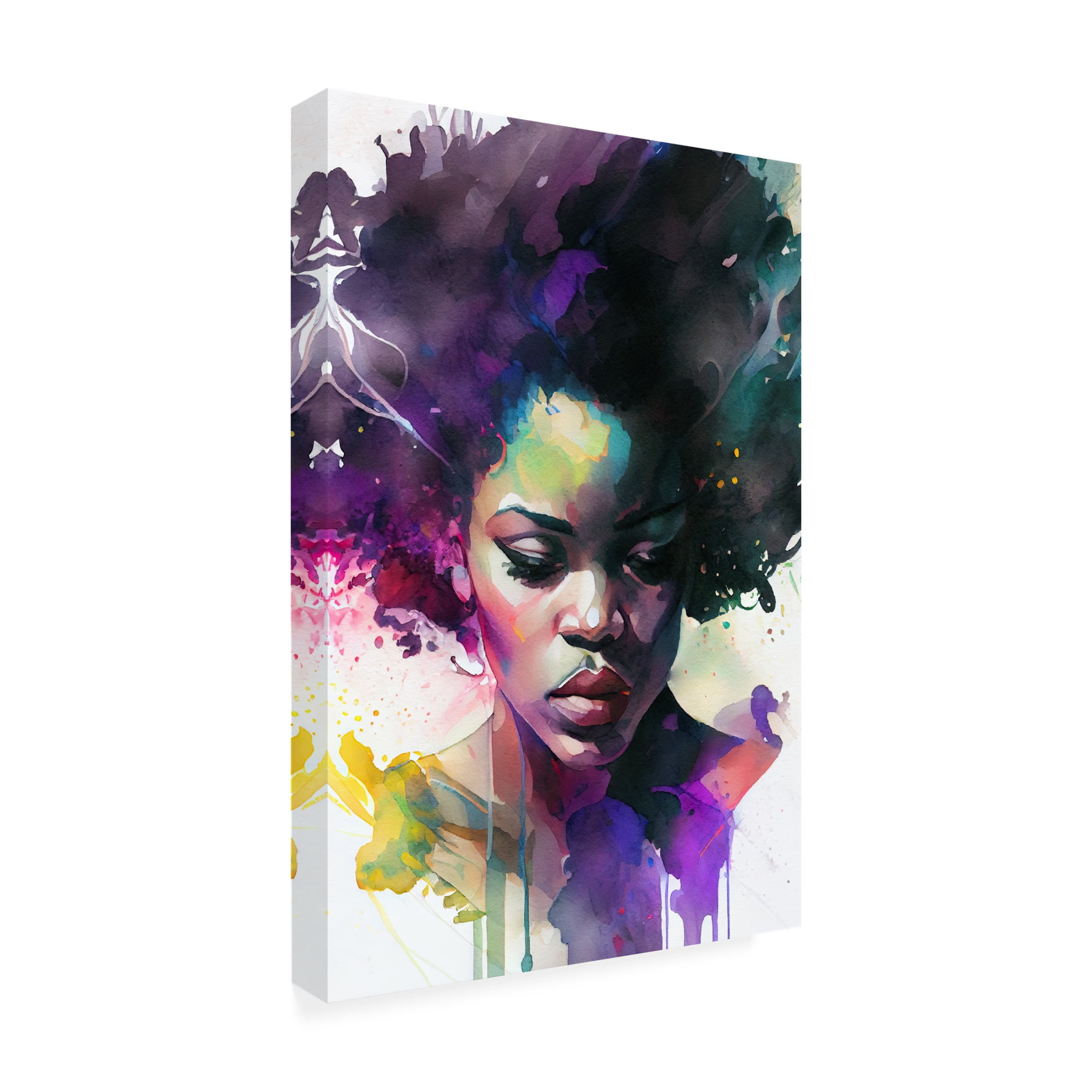 Canvas Wall Art - Sasha 'Rise II' Wall Art for Living Room, Bedroom, or Office Décor by Trademark Fine Art - 30 x 47 Inches