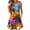 d_Pink Midi Beach Dresses, variant on Women's Midi Beach Dresses Floral Print Sundress Button Dowm V Neck Tank Dress Casual Pleated Loose Flowy Swing Smocked Sleeveless Bodice Dresses Fashion Sky Blue L