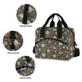 thumbnail image 5 of DIXRUYEE Lunch Bag Double Deck Lunch Tote Bag Fashion Vintage Holiday Ornaments Printed, 5 of 6