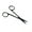 Black ( Straight Tip), variant on 4.5" Sharp Curved Tip Craft Applique Embroidery Scissors, Stainless Steel Thread Clippers, Gold Rings