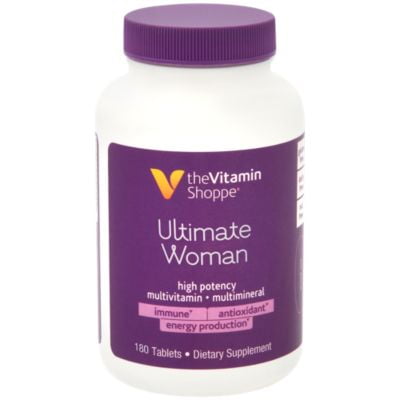 Ultimate Woman Multivitamin, High Potency Multi with Green Tea Extract – Energy  Antioxidant Blend, Daily MultiMineral Supplement for Optimal Women’s Health (180 Tablets) by The Vitamin