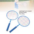 thumbnail image 4 of Kids Badminton Racket Set, Soft Edges, Portable Exercise Balance Physical Fitness 1 Pair Children Badminton Racket Set with Carrying Bag, 4 of 7
